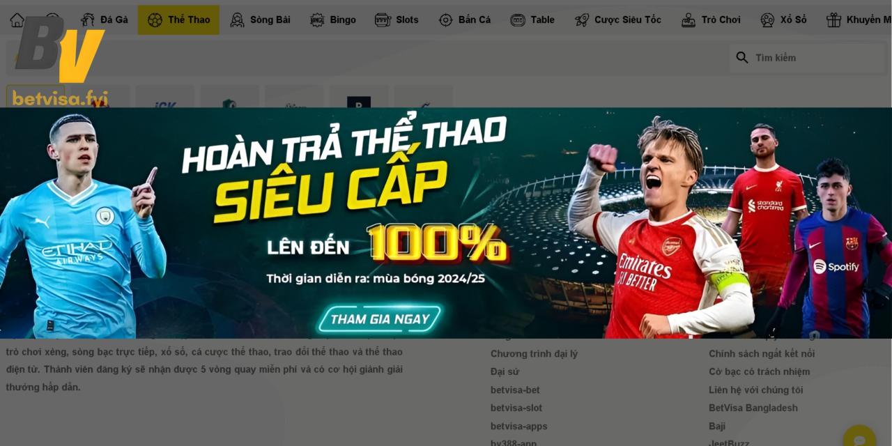 Ảnh chụp màn hình ứng dụng 23WIN - Thông tin thể thao